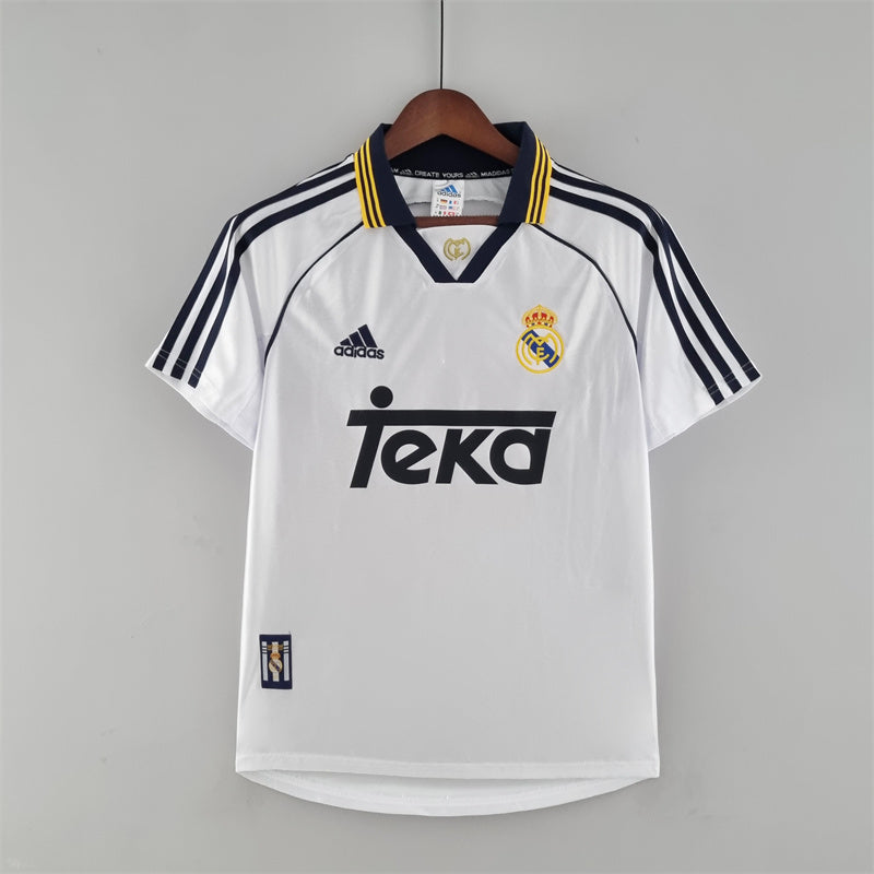 REAL MADRID 1999/2000 HOME RETRO JERSEY- [ FULL SET ].
