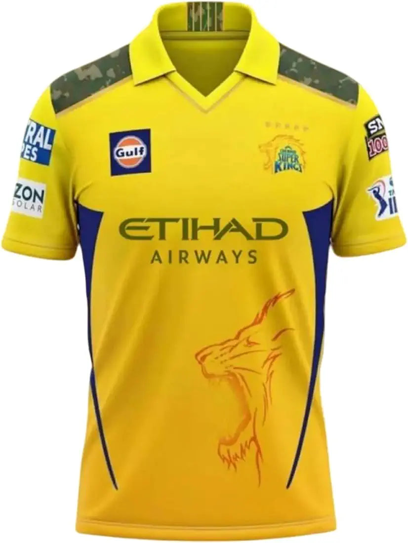 CSK IPL 24/25 Cricket Jersey - Sublimation Edition 💛🦁