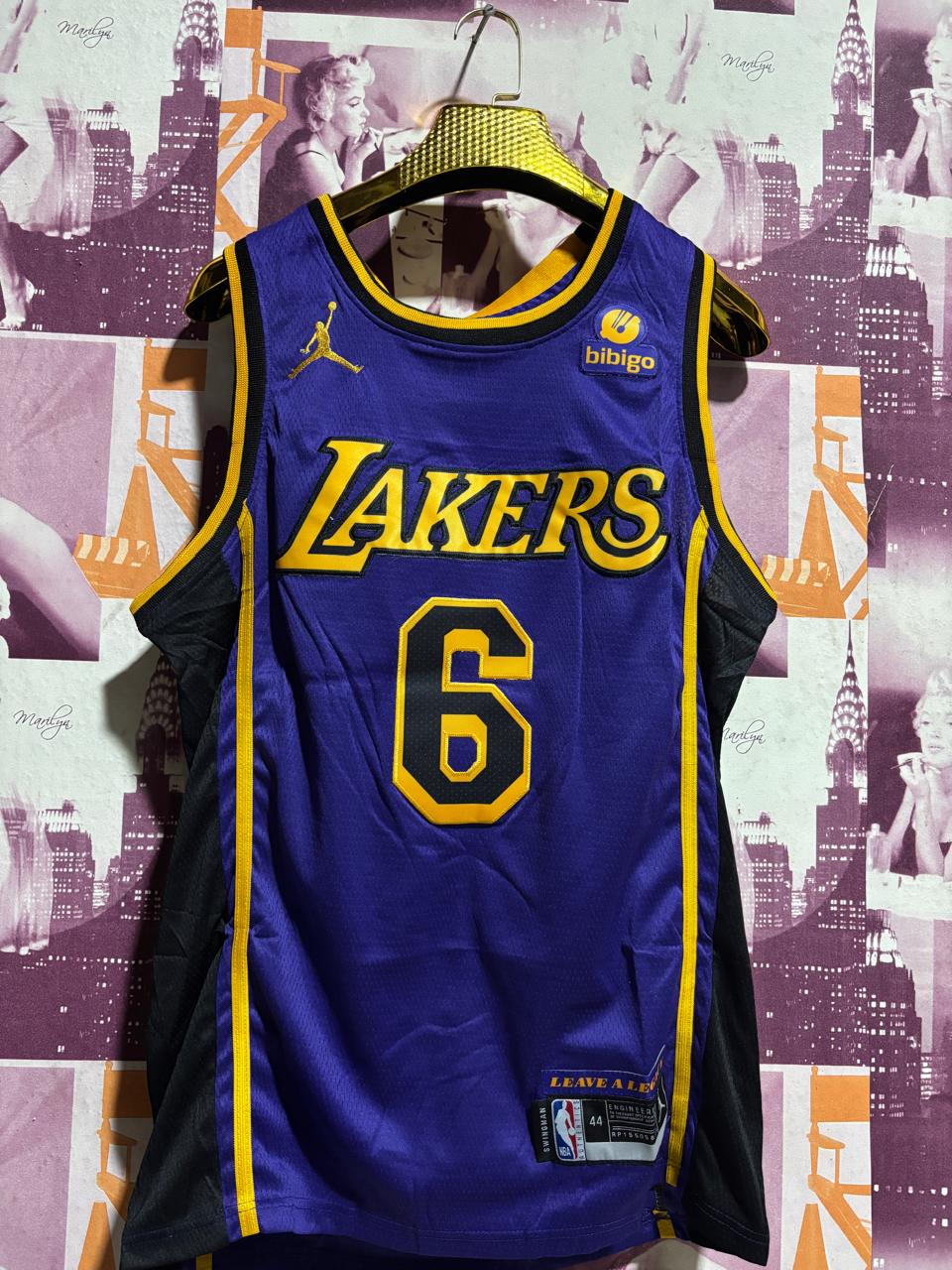 PURPLE LOS ANGELES LAKERS STATEMENT EDITION BASKETBALL JERSEY