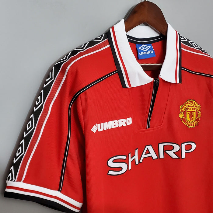 MANCHESTER UNITED 1998/99 HOME JERSEY- [ FULL SET ]