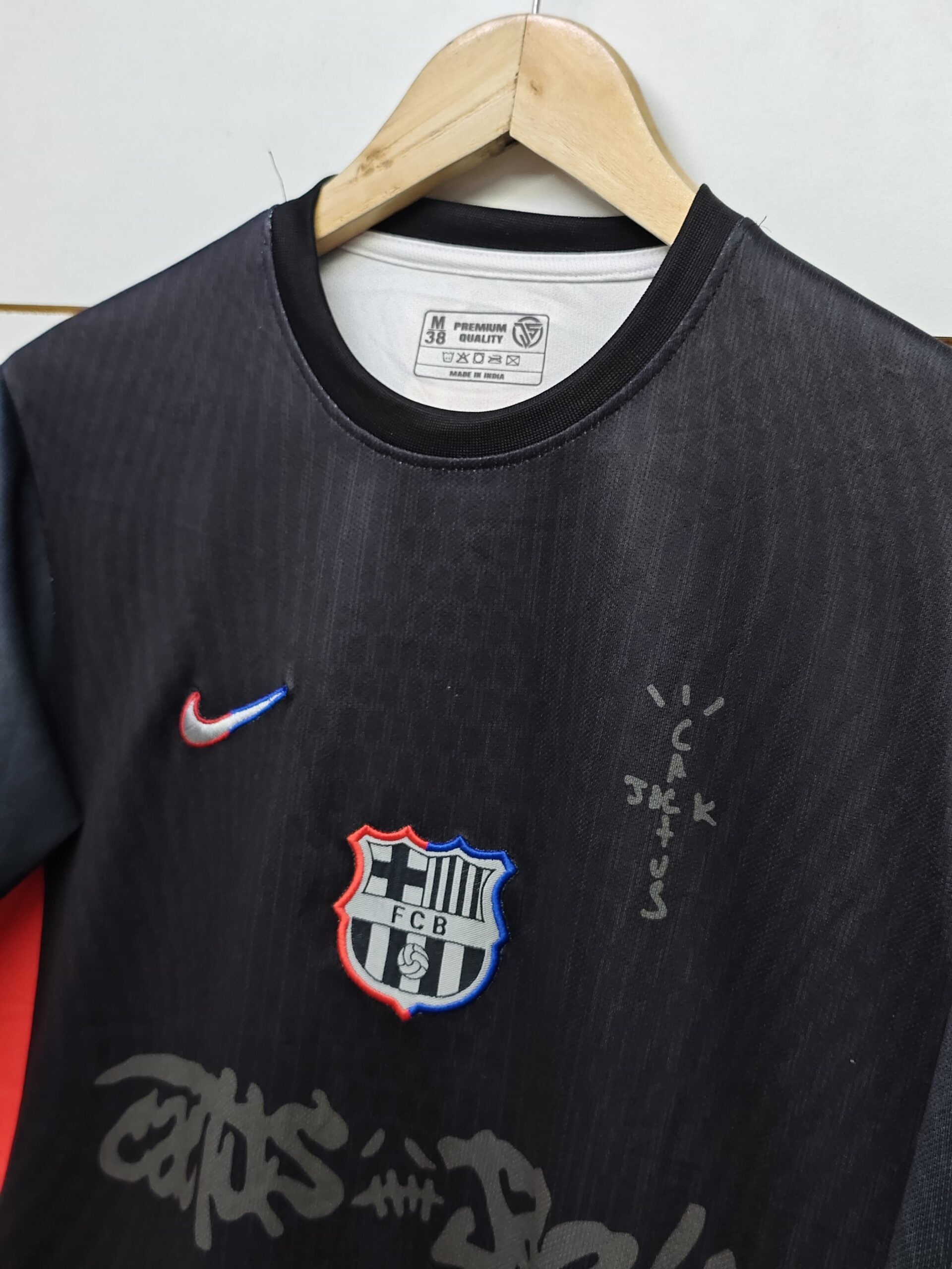 FC BARCELONA x TRAVIS SCOTT AWAY FULL SLEEVES LIMITED EDITIONS JERSEY - MASTER VERSION