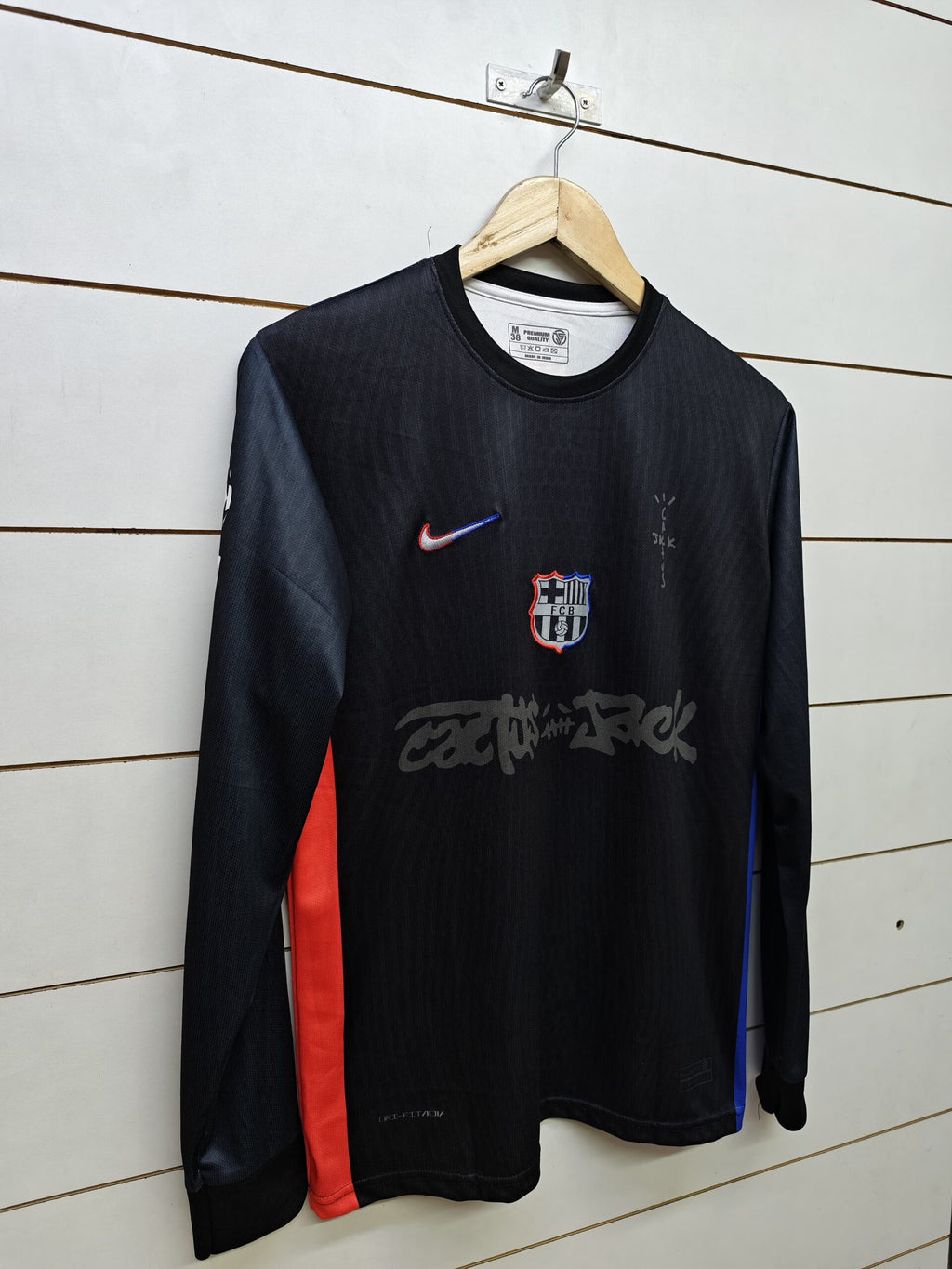 FC BARCELONA x TRAVIS SCOTT AWAY FULL SLEEVES LIMITED EDITIONS JERSEY - MASTER VERSION
