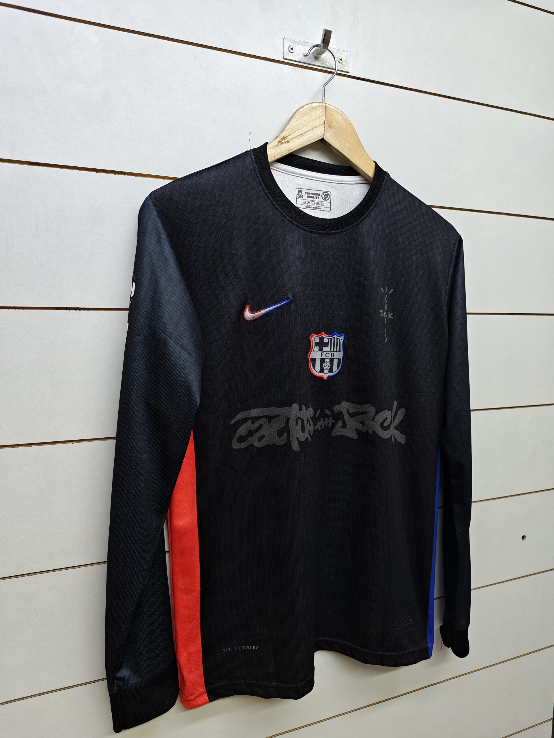 FC BARCELONA x TRAVIS SCOTT AWAY FULL SLEEVES LIMITED EDITIONS JERSEY - MASTER VERSION